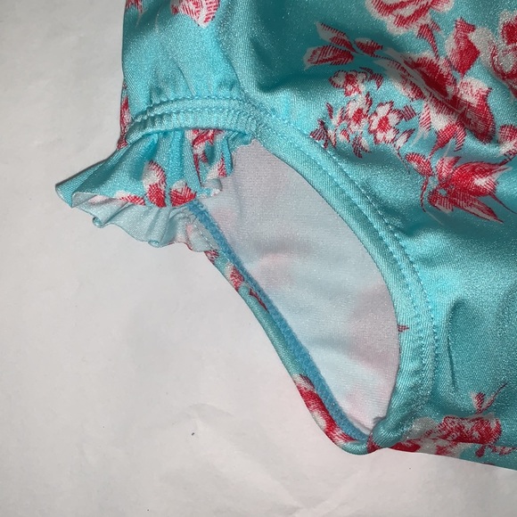 Janie and Jack Floral Ruffle Swimsuit - NWT - Picture 4 of 6